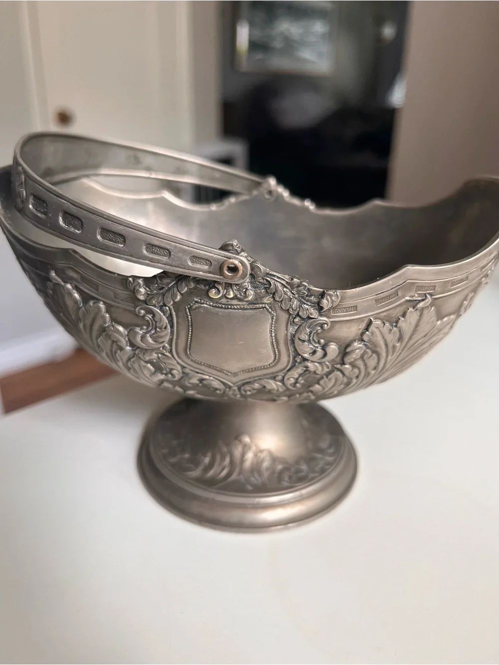 Silver Plated Ornate Decorative Bowl - Classic Home Accent